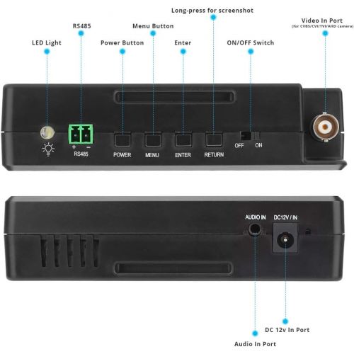  WSDCAM CCTV Tester with Wire Tracker, 4 Inch Portable Wrist IP Camera Tester CCTV Tester 4K H.265 IP CVBS CVI TVI AHD Analog Camera Tester with POE/IP Discovery/Camera Test Report