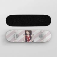 Wsjdmm Anime Skateboard for Date A Live, Pro Skateboard - Double Kick Skateboards for Adults 7 Layer Canadian Maple Wood Tricks Skateboard
