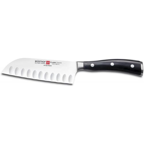  WUESTHOF Classic IKON 5 Hollow Edge Santoku Knife