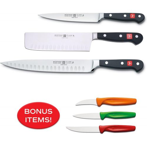  WUESTHOF Classic 3-Piece Chefs Knife Set with Paring Knives