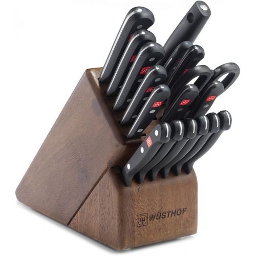  Wuesthof Eighteen Piece Block Set, Walnut