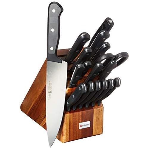  Wuesthof Wusthof Gourmet Eighteen Piece Block Set, Acacia