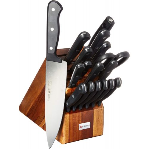  Wuesthof Wusthof Gourmet Eighteen Piece Block Set, Acacia