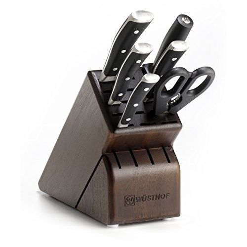  Wuesthof Wusthof 8347-33 Classic IKON Seven Piece Block Set 7, Black, Stainless