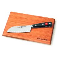Wuesthof Wusthof Classic 5 Hollow Edge Santoku Knife with Cutting Board
