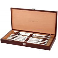 Wuesthof Wusthof Stainless Steel 10 Piece Steak and Carving Set with Presentation Chest, Silver