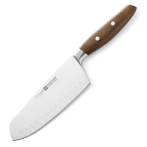  Wuesthof Wusthof 3983-7 Epicure Santoku, Hollow Edge One Size Brown, Stainless