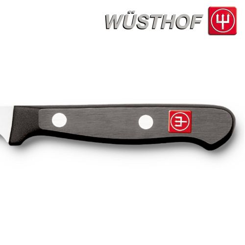  Wuesthof / PRYMO.de Wuesthof Gourmet 4105 Tomatenmesser 14 cm mit Wellenschliff schwarz inkl. PRYMO.de Klingenschutz