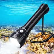 Wurkkos DL70 Dive Light Scuba Diving - 13000lm Super Bright Dive Flashlight 150m IPX8 Waterproof Torch LED Submarine Flashlight - Underwater Flashlight for Diving 4 Mode for Underwater Activity