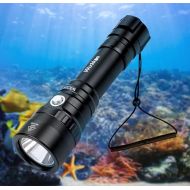 Wurkkos Diving Light Max 2000 Lumen Dive Flashlight, IPX8 Waterproof Scuba Dive Light, Submarine Flashlight Small Size, Professional Snorkeling Light for Under Water Deep Sea Cave(5000K)