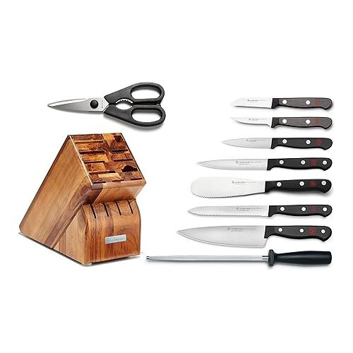  WUSTHOF Gourmet 10-Piece Knife Block Set