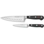 Wusthof Classic Hollow Edge 2-Piece Chef's Knife Set, Black, 6-inch and 3.5-inch