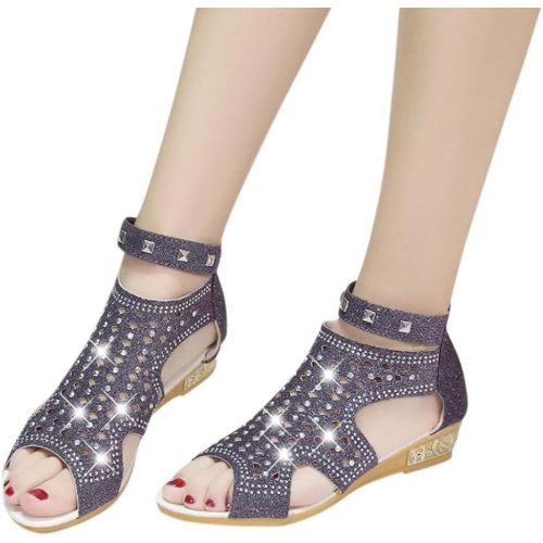  WuyiMC Women shoes Women Summer Sandals Women Wedge Sandals Fashion Fish Mouth Hollow Roma Shoes