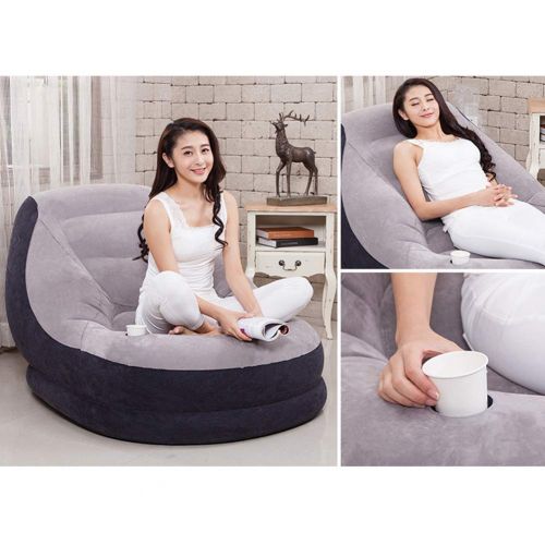  Wvcetgbwe wvcetgbwe Inflatable Lounger Foldable Air Sofa Hammock Chair Portable Anti-Air Leaking Lazy Couch for Home Office Decorations