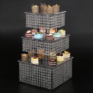 Www.Beadingsupplys.com fronzen theme Cupcake Stand, 3 Tier Cake Stand Cupcake Tower Reusable and Adjustable - Holds 70-90 Cupcakes - Perfect for Weddings, Birthdays, Holidays or any Event