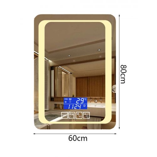  Wysm Smart LED Bathroom Mirror Bathroom Rectangle Bathroom Mirror Wall Mount Bathroom Mirror Bluetooth...