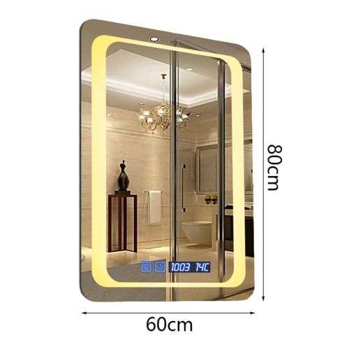  Wysm Smart LED Bathroom Mirror Bathroom Rectangle Bathroom Mirror Wall Mounted Bathroom Toilet Mirror...