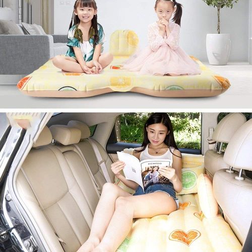  Wyyggnb Car Air Bed,car Travel Bed,car Inflatable Bed Mattress,Inflatable Bed Car Sleeping Mats Kits Accessories Travel Air Mattress,air Inflation Bed
