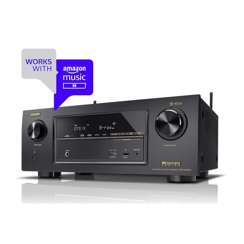  Denon AVRX2400H 7.2 Channel AV Receiver with Built-in HEOS wireless technology, Works with Alexa