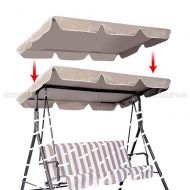 Thaisan7, Swing Top Seat Cover Canopy Replacement Porch Patio Outdoor, 75 L X 52 W, Khaki Canopy