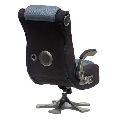  X Rocker Mesh 2.1 Video Gaming Chair 5129501 Pedestal Video Gaming Chair 2.1 Microfiber Mesh, BlackGrey