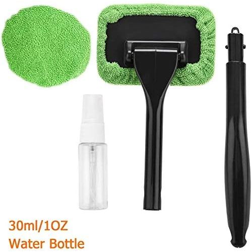  X XINDELL XINDELL Window Windshield Cleaning Tool Microfiber Cloth Car Cleanser Brush with Detachable Handle Auto Inside Glass Wiper Interior Accessories Car Cleaning Kit