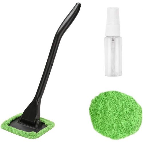  X XINDELL XINDELL Window Windshield Cleaning Tool Microfiber Cloth Car Cleanser Brush with Detachable Handle Auto Inside Glass Wiper Interior Accessories Car Cleaning Kit