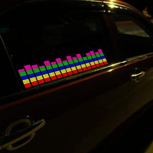  [아마존베스트]X xotic tech Xotic Tech Multi Color Auto Sound Music Beat Activated Car Stickers Equalizer Glow LED Light Audio Voice Rhythm Lamp 27.63 x 6.53 / 70cm X 16cm