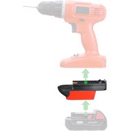 1x Adapter Only Fits Black & Decker Old 18v Cordless Tools Compatible with Milwaukee M18 Red Lithium Batteries - Adapter Only