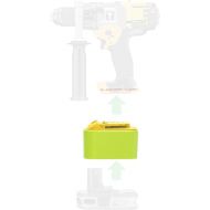 1 Adapter Upgrade for DeWalt 20v MAX XR Cordless Tools, Compatible with Ryobi 18v Batteries - Adapter Only
