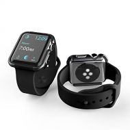 X-Doria 42mm Apple Watch Case (Defense Edge) Premium Aluminum and TPU Bumper Frame (Charcoal) - Compatible with Apple Watch Series 1, Series 2, Series 3 and Nike+