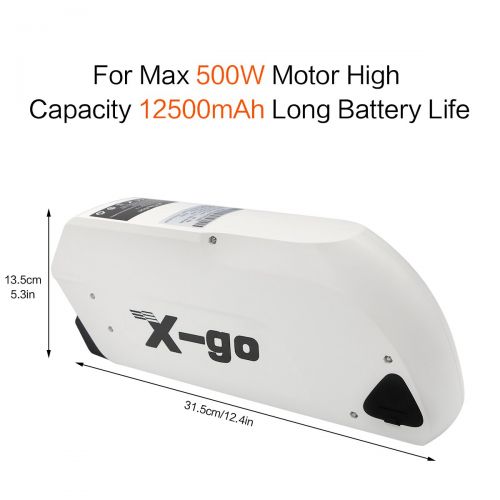  X-go Electric Bike Battery, 48V 12AH Battery for Electric Bike Electric Li-ion Power Bicycle