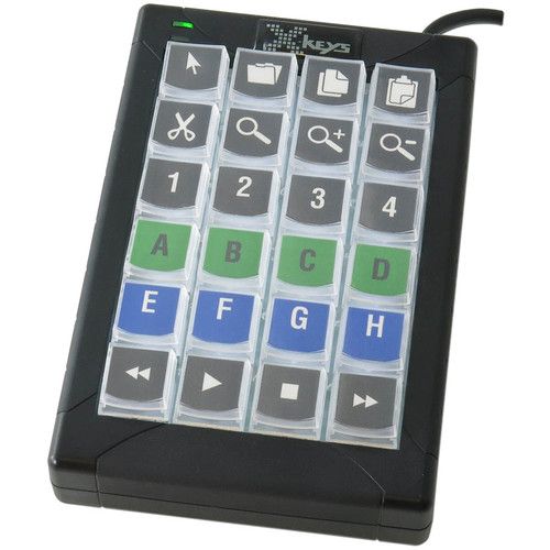  X-keys XK-24 Black & White Control Solution for Computer