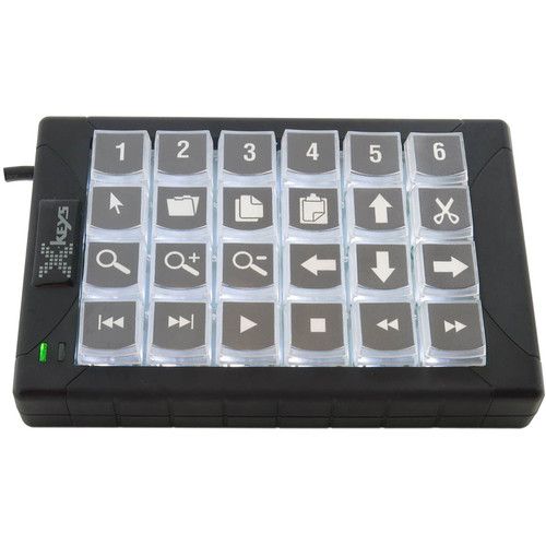  X-keys XK-24 Black & White Control Solution for Computer