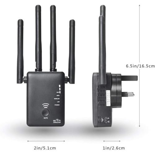  XAJGW AC1200 WiFi RepeaterRouterAccess Point Wireless Wi-Fi Range Extender WiFi Signal Amplifier with External Antennas Hot