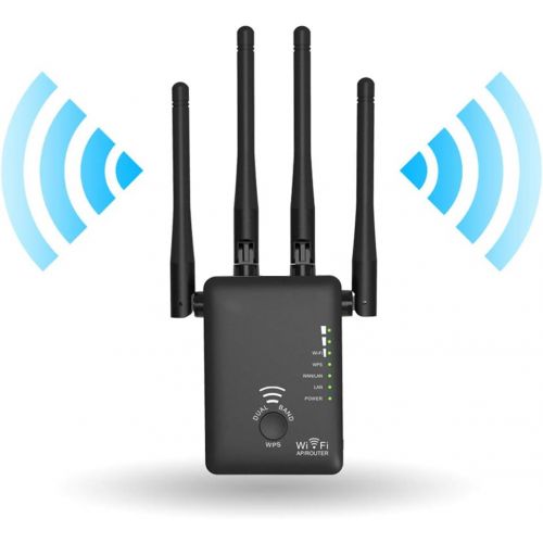  XAJGW AC1200 WiFi RepeaterRouterAccess Point Wireless Wi-Fi Range Extender WiFi Signal Amplifier with External Antennas Hot