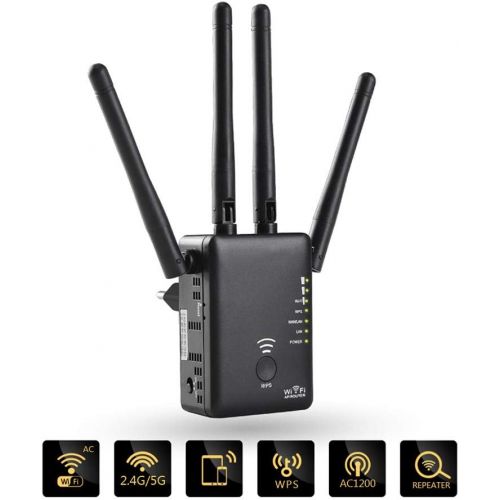  XAJGW AC1200 WiFi RepeaterRouterAccess Point Wireless Wi-Fi Range Extender WiFi Signal Amplifier with External Antennas Hot