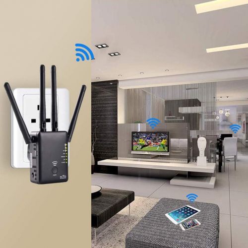  XAJGW AC1200 WiFi RepeaterRouterAccess Point Wireless Wi-Fi Range Extender WiFi Signal Amplifier with External Antennas Hot
