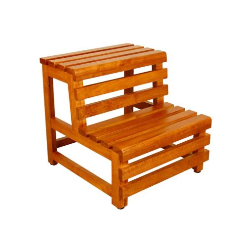  XAJGW Double Foot Step Stool-Kitchen Wood Ladders Adults Kids Indoor Portable Flower RackShoe BenchStorage Shelf