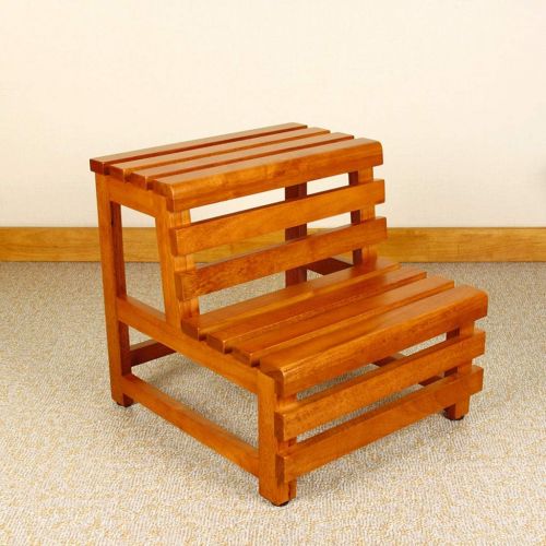  XAJGW Double Foot Step Stool-Kitchen Wood Ladders Adults Kids Indoor Portable Flower RackShoe BenchStorage Shelf