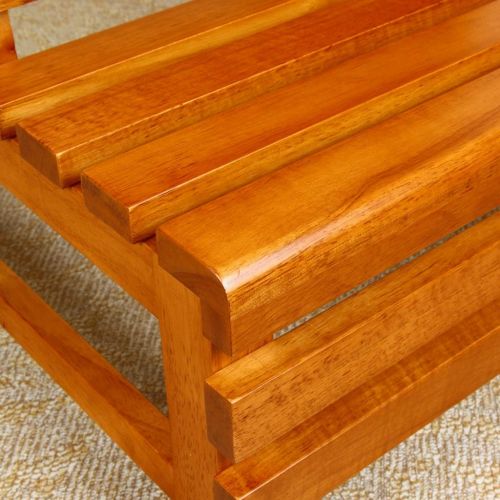  XAJGW Double Foot Step Stool-Kitchen Wood Ladders Adults Kids Indoor Portable Flower RackShoe BenchStorage Shelf