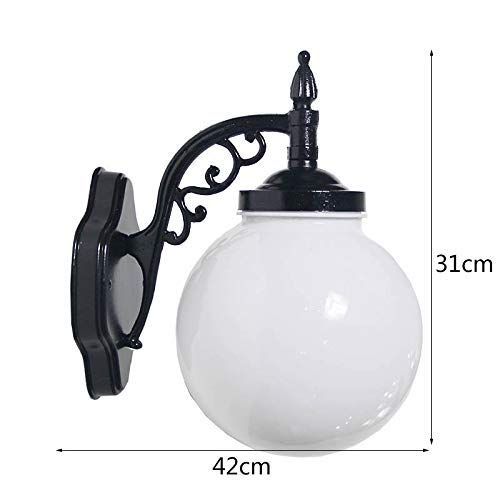  XAJGW E27 Wall Sconces Mounted Wall Lamps 60W retrothe Ledwall Lights Outdoor Waterproof Iron Exterior Courtyard Terrace Lights (Color : Style A)