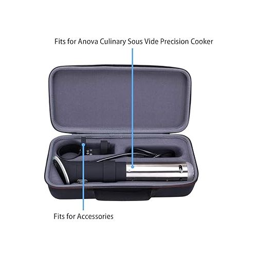  XANAD Hard Case for Anova Culinary Sous Vide Precision Cooker 800 Watts or 900 Watts - Storage Travel Carrying Protective Bag