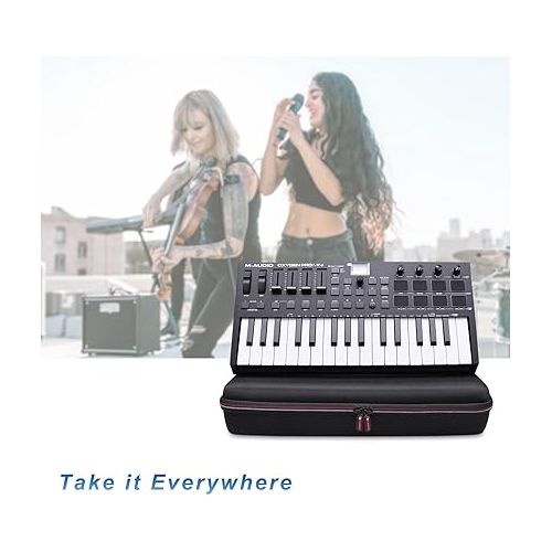  XANAD Hard Case for M-Audio Oxygen Pro Mini - 32 Key USB MIDI Keyboard Controller