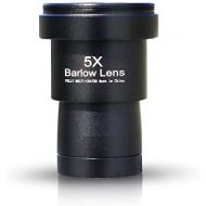 XCCYG 1.25 inches 5X Metal Barlow Lens，M42x0.75mm Thread Interface Barlow Lens for Telescope Eyepiece Astronomy Kits