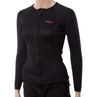 XCel Women's Longsleeve Front-Zip Aqua Fitness Wetsuit Jacket