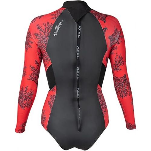  XCEL Womens Axis Water Inspired 2mm Long Sleeve Back Zip Glide Skin Springsuit