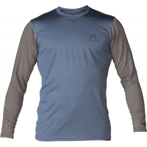  Xcel Mens Jake Long Sleeve Uv Spring 2018 Top, Acid Blue-IndigoDeep Grey-Silver, XX-Large