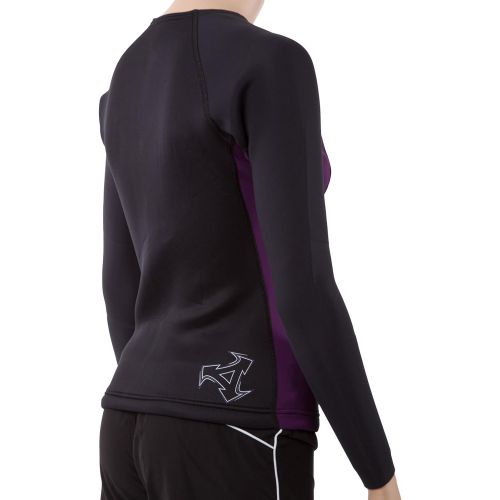 Xcel XCEL Womens Longsleeve Wetsuit Jacket wCinch Cord 10 BlackEggplant