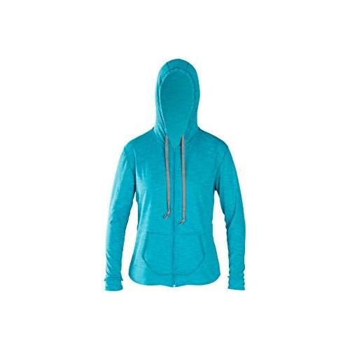  Xcel Lana 4-Way Long Sleeve Front Zip Hoodie Wetsuit, Heather Ocean Blue